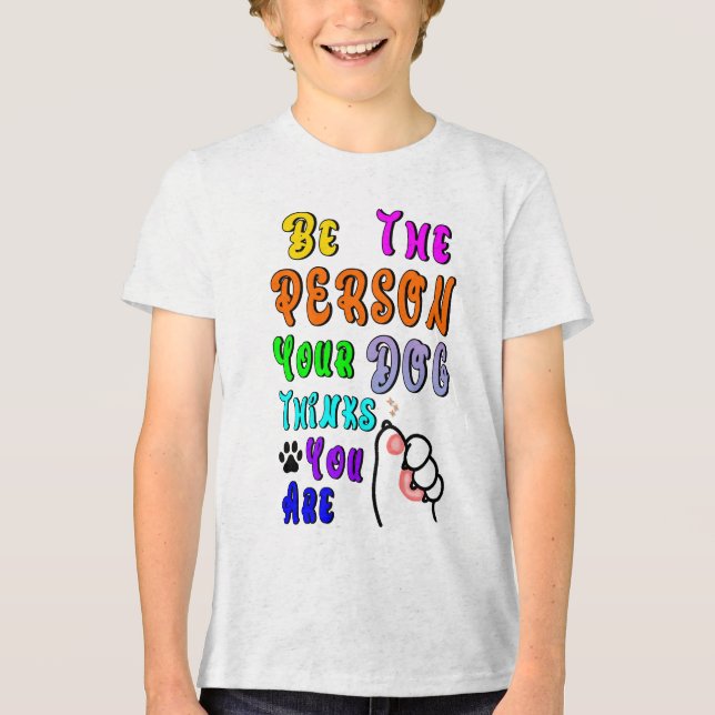 Var den som du tycker att Hund är trevlig T Shirt (Framsida)