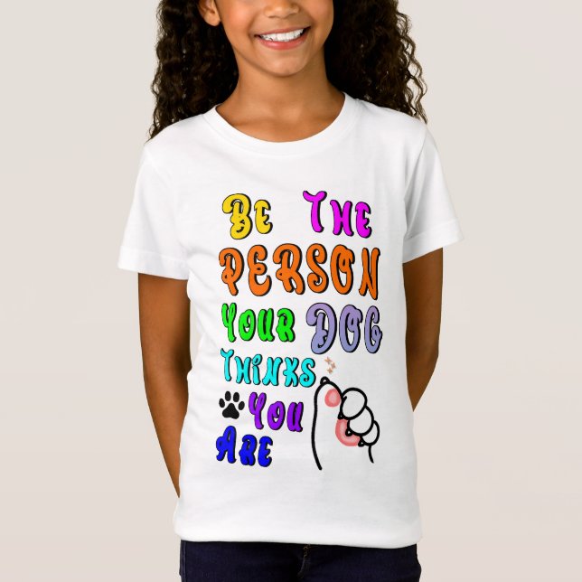 Var den som du tycker att Hund är trevlig T Shirt (Framsida)