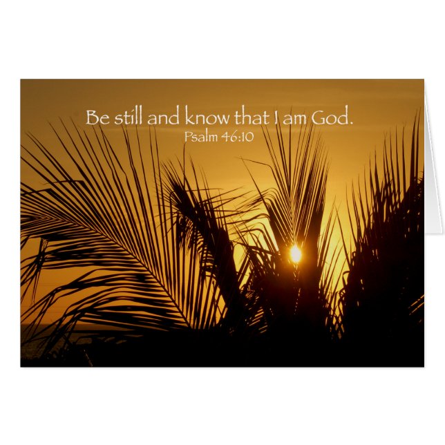 Var den stilla solnedgången OBS kort (Framsidan Horizontal)