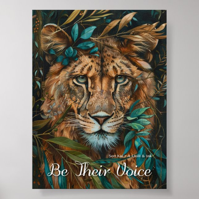 Var deras röst med utskrift och nedladdning av Ord Poster (Framsidan)