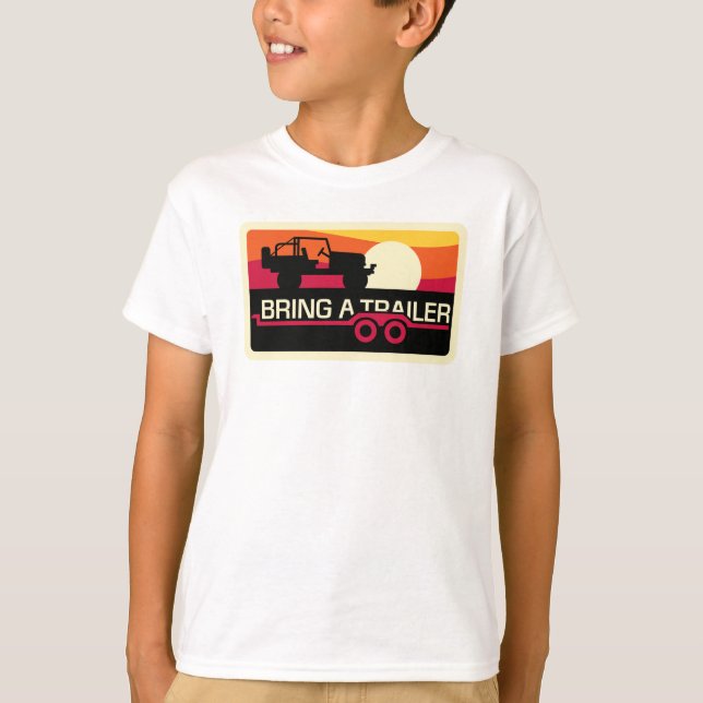 Vår designför barn för solnedgång 4x4! tee (Framsida)