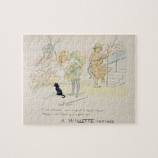 'Var det Abadie, som gjorde Sacren-Coeur, bara gud Pussel (Horisontell)