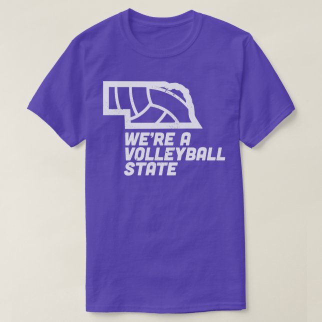 Var det en Volleyball-stat Nebraska? T Shirt (Design framsida)