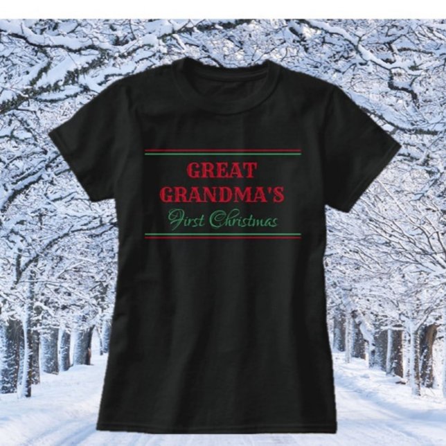 VAR DET? Farmors första julskjorta T Shirt (Skapare uppladdad)
