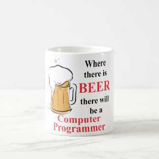 Var det finns öl - programmerare kaffemugg