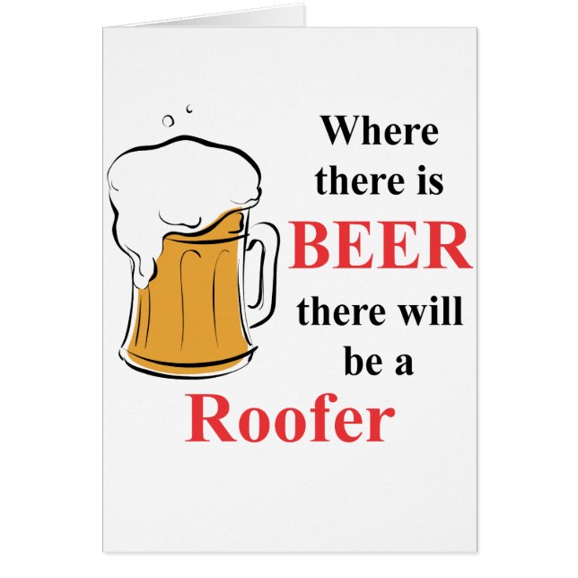 Var det finns öl - Roofer OBS Kort (Framsidan)