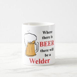 Var det finns öl - Welder Kaffemugg