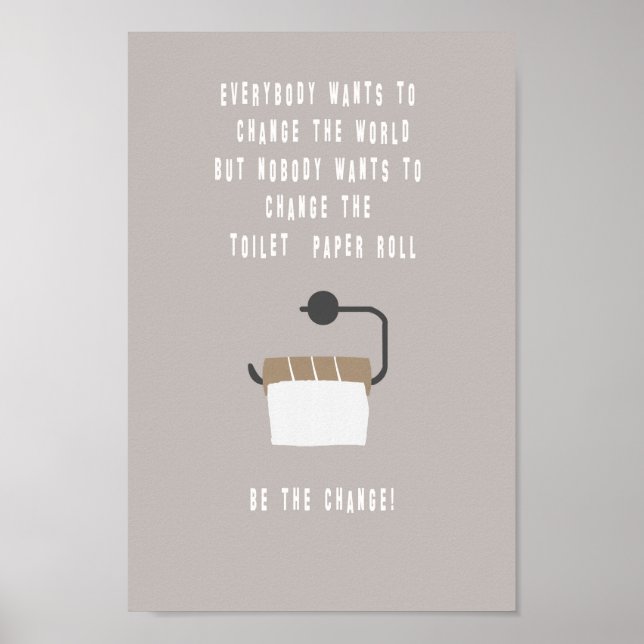 Var det förändringen! Badezimmer Poster (Framsidan)