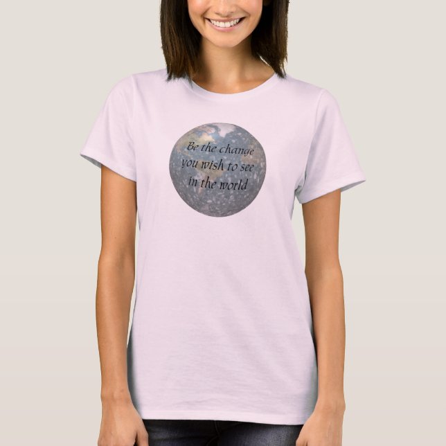 Var det förändringen... organisk T-shirt. Tee (Framsida)