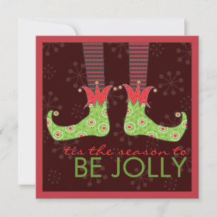 Var det Jolly roliga partyet för jul för Inbjudningar