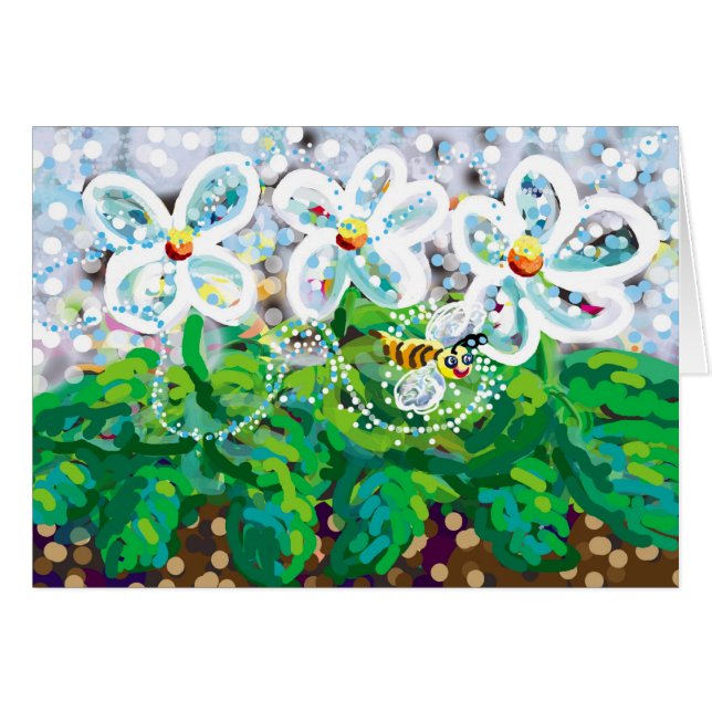 Var det min honung? hälsningskort (Framsidan Horizontal)