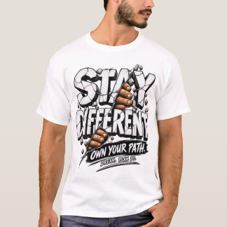 Var Different Äg Din Väg Motivations T-Shirt