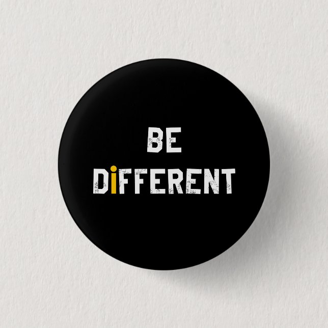Var Different Motiverande Mening Knapp (Framsida)