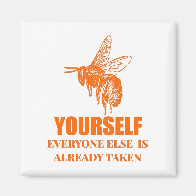 Var dig själv magnet (Framsidan)