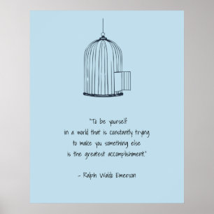 Var din egen Emerson Citote Birdcage Poster
