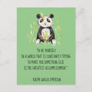 Var din egen Emerson-offert med Boho Panda Vykort