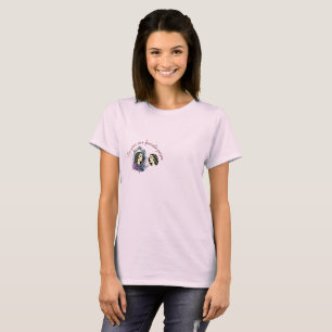 "Var din egen favorit" T-shirt - Kvinna och spegel