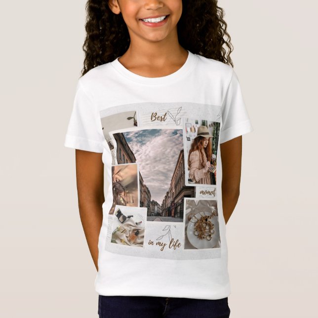 Var din egen flicka Anpassningsbar Barns födelseda T Shirt (Framsida)