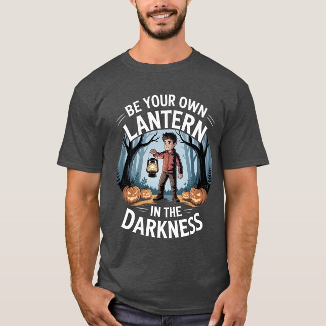 Var din egen Lantern Halloween T-shirt (Framsida)