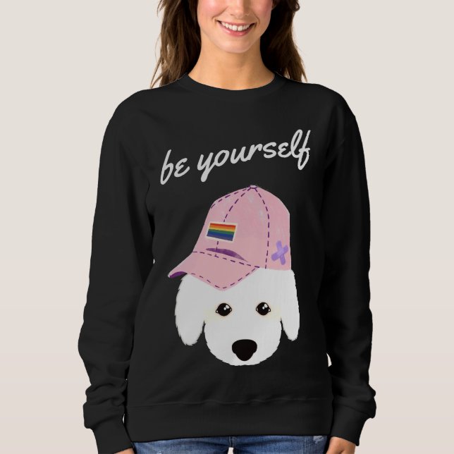Var din egen regnbåge Hat Pudel T Shirt (Framsida)