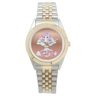 Var din egen regnbåge söt enhörning armbandsur