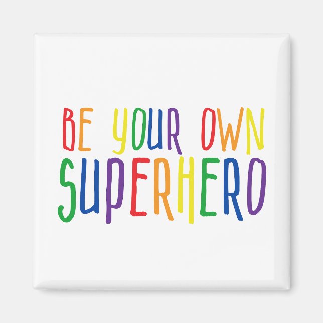 Var din egen superhjälte, inspirationsoffert magnet (Framsidan)