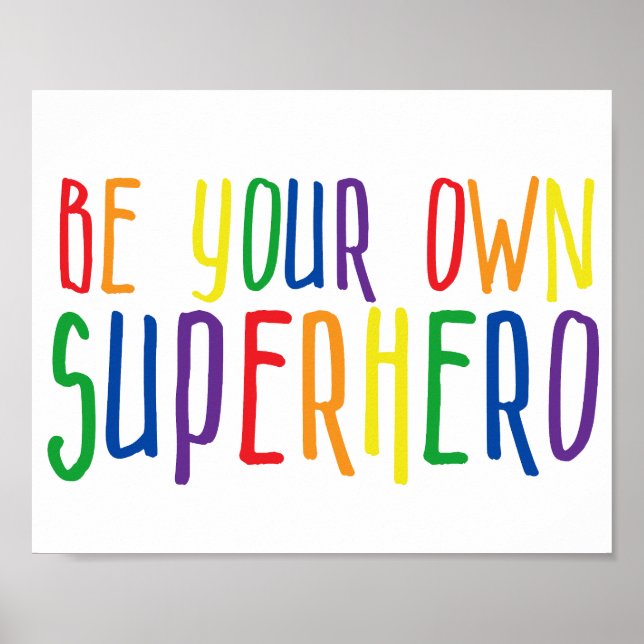 Var din egen superhjälte, inspirationsoffert poster (Framsidan)