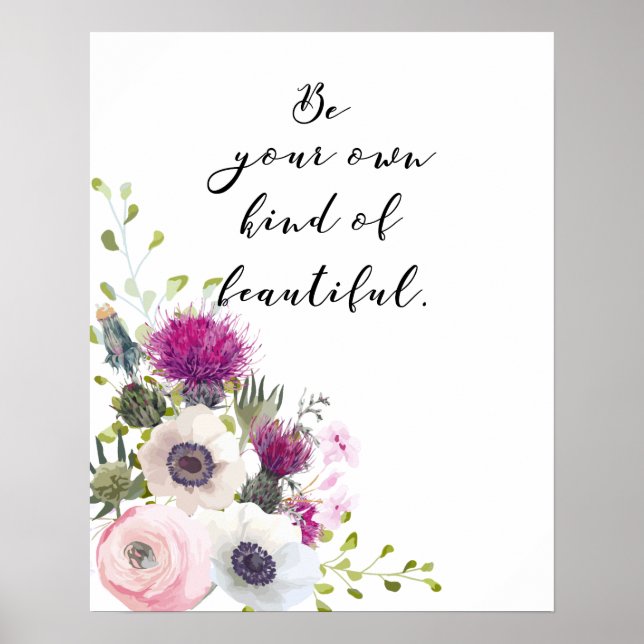 Var din egen vackra Calligraphy-citat Poster (Framsidan)