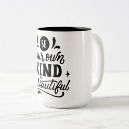Var din egen vackra inspirationskafett Två-Tonad mugg
