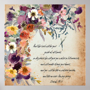Var din guide, höstblommig blandning poster