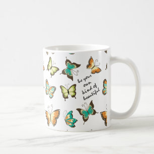 Var dina egna härliga fjärilar kaffemugg