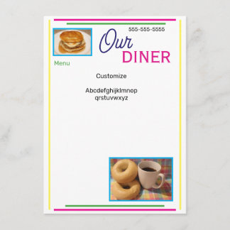 Vår Diners Anpassade Meny