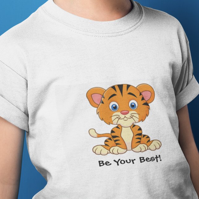 "Var ditt bästa!" Högre Tecknad Anpassa T-Shirt (Skapare uppladdad)
