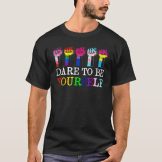 Var ditt Pride LGBT Månad Parad Rainbo T Shirt