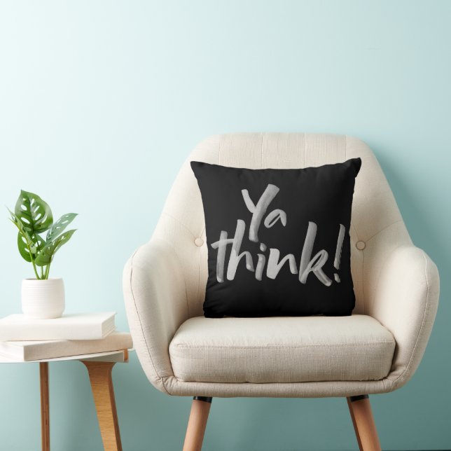 Var djärv, din tänka! Modern Lettering Motto med f Kudde (Stol)