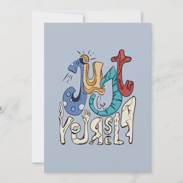 Var djärv, var bara du själv. inbjudningar (Framsida)