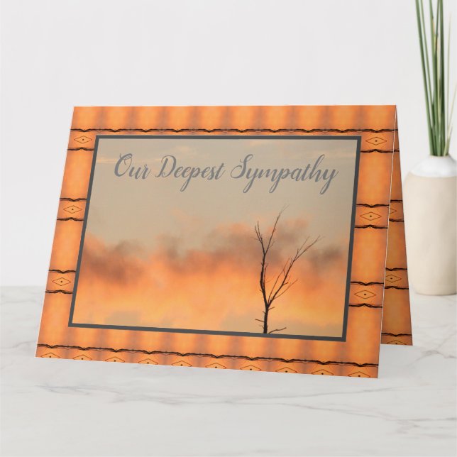 Vår djupaste sympati kort (Framsida)