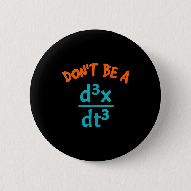 Var Don' Ryck Nervös Matematik Fysik Knapp (Framsida)