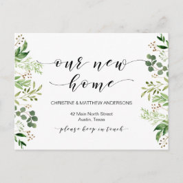 Vår dröm hem, Greenery, Flytta Announcement Vykort