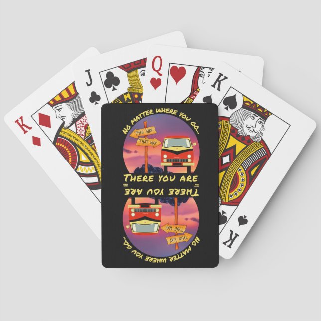 VAR DU ÄN GÅR, DÄR ÄR DU Fågelliv Casinokort (Baksidan)