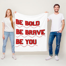 "Var du" Coola Motivational Fleece Blanket