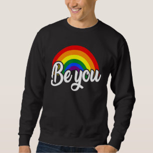 Var du Cute Rainbow Lgbt Pride Gay Lesbisk Bisexua Lång Ärmad Tröja