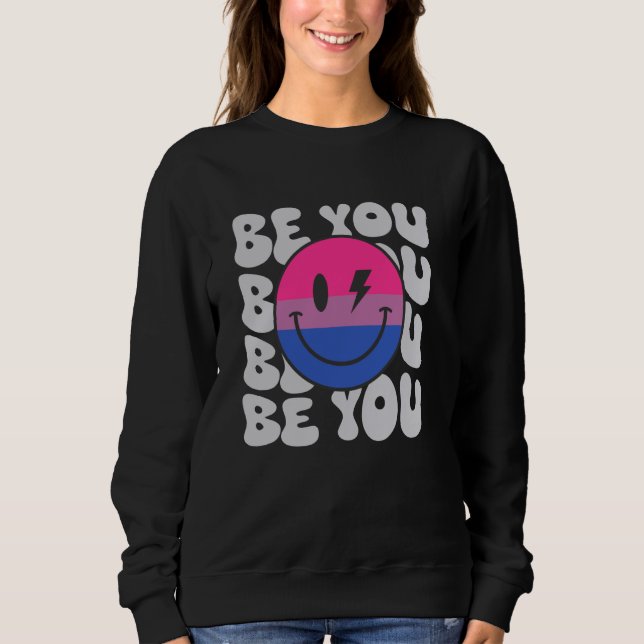 Var du Groovy Smile Ansikte Hippie LGBTQ Bisexual  T Shirt (Framsida)