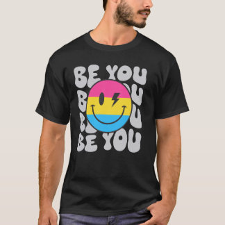 Var du Groovy Smile Ansikte Hippie LGBTQ Pansexual T Shirt