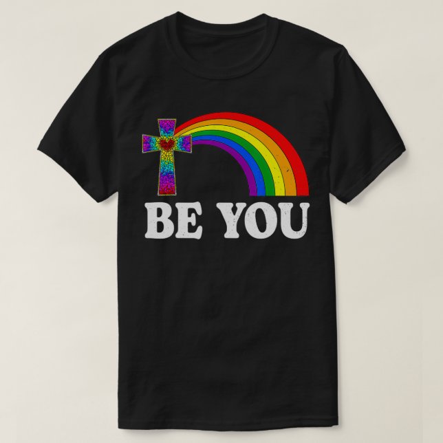 Var du LGBTQ Social Pridet Rainbow Kor Clothing G T Shirt (Design framsida)