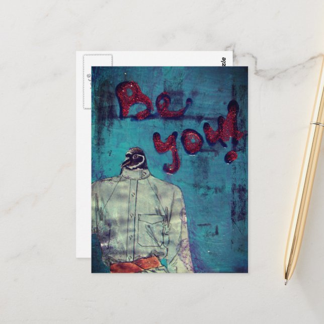 Var du med blandade fågelmedia vykort (Fram/Back In Situ)