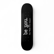 Var Du Motivations Skateboard Minimalistisk Bräda