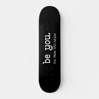 Var Du Motivations Skateboard Minimalistisk Bräda