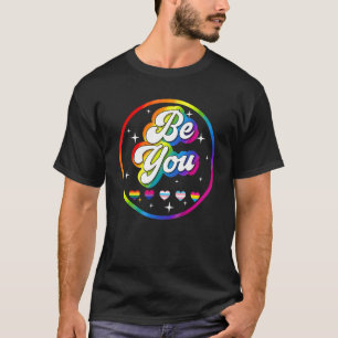 Var du Pride Lgbtq Gay Lgbt Ally Rainbow Flagga Re T Shirt