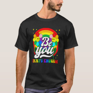 Var du Pride Lgbtq Gay Lgbt Ally Rainbow Flagga Re T Shirt